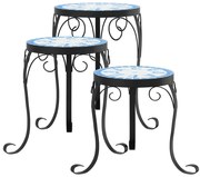 Zestaw niebieskich kwietników ogrodowych G1-G98