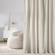 Zasłona na taśmie marszczącej strukturalna beżowa 140 x 280 cm 1 szt.