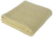 Żółty dziecięcy bawełniany koc Homemania Decor Fluffy, 90x90 cm