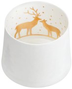 Räder Biały porcelanowy świecznik HIRSCH