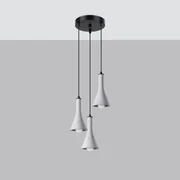 Lampa wisząca REA 3P betonowa SOLLUX  LIGHTING