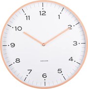 Karlsson 6011OR designerski zegar ścienny pomarańczowy, średnica 40 cm