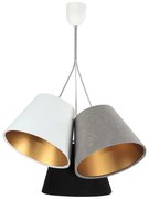 Trójkolorowa lampa wisząca ze złotym wnętrzem D9-A27