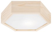 Plafon HEX NATURAL 1xE27/60W/230V śr. 32 cm sosna