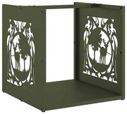 Stojak na drewno oliwkowo-zielony C0-M96