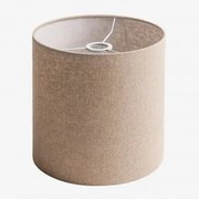 Arlina Abażur Do Lampy Z Tkaniny Marrón Arena Claro & Ø30 Cm - ↑30 Cm - Sklum