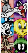 Ręcznik kąpielowy Looney Tunes Grupa, 70 x 140 cm