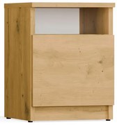 Nowoczesna szafka nocna dąb artisan E7-D00
