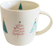 Home Elements kubek porcelanowy z designem świątecznym Las 300 ml w pudełku upominkowym