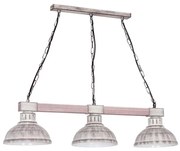 Lampa wisząca HAKON 3xE27/60W/230V szara