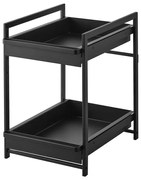 Czarna metalowa dodatkowa półka 30x42 cm Tower – YAMAZAKI