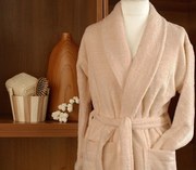 Szlafrok bawełniany CORTINA Frotex L beżowy Premium GRENO