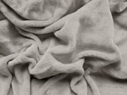 PrzytulneMieszkanie.pl Prześcieradło z mikropluszu SOFT 90x200 cm jasnoszare