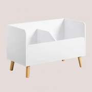 Skrzynia Na Zabawki Z Mdf I Drewna Sosnowego Tom Kids Biała - Sklum