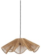 Naturalna lampa wisząca z kloszem z juty ø 48 cm Fodara – Light &amp; Living