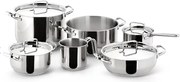 Zestaw garnków Lagostina SFIZIOSA-10PIECES ze stali nierdzewnej z podwójnym dnem Lagoseal® Plus