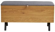 Skrzynia w dekorze dębu w naturalnym kolorze 92x48x33 cm Barco – House Nordic