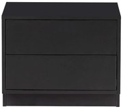 Czarna modułowa szafka pod TV z litego drewna sosnowego 50x40 cm Finca – WOOOD