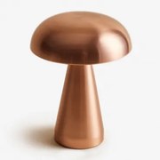 Bezprzewodowa Lampa Stołowa ↑20 Cm Led Z Żelaza Galina Róża Złota - Sklum