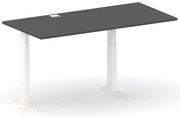 Biurko z regulacją wysokości FUTURE, 170x80 cm, 2 silniki, biały/grafit