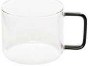 Szklany kubek z barwionym uszkiem, 500 ml