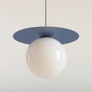 Dekoracyjna lampa wisząca Loop L w kolorze niebieskim