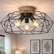 Brilagi - Oprawa sufitowa WOODY BASKET 3xE27/60W/230V śr. 60 cm dąb