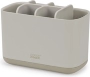 Beżowy plastikowy stojak na szczoteczki do zębów EasyStore – Joseph Joseph