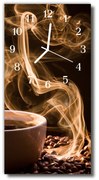 Zegar Szklany Pionowy Kuchnia Kawa brązowy