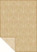 Dywan zewnętrzny dwustronny Pangli złoto-kremowy 80 cm x 150 cm