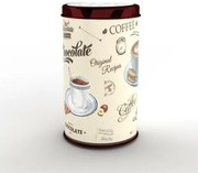 Pojemnik blaszany Cafe Du Jour, 11 x 18,2 cm