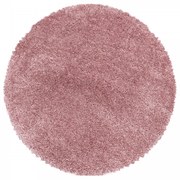 Dywan shaggy Fluffy Super Soft różowy 80 cm x 80 cm  koło
