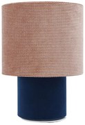Granatowo-różowa lampa stołowa welurowa - A339 Z1-M67