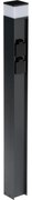 Kanlux 38767-Lampa zewnętrzna z dwoma gniazdkami DASTEN 1xG9/11W/230V 80 cm IP44 czarny