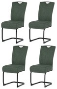 Zestaw krzeseł do jadalni DCL-E2008 GRN2, 4 szt.