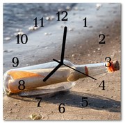 Zegar ścienny kwadrat Butelki list