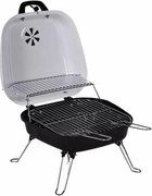Grill ogrodowy Gart turystyczny przenośny na węgiel drzewny biały