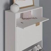 Szafka na buty biały 60x23.5x145 helge