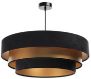 Lampa wisząca TRINITI 1xE27/60W/230V czarno-złota