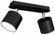 Lampa sufitowa DIXIE BLACK 2xGX53, podwójna, czarna, kierunkowa