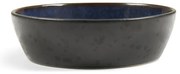 Czarna/niebieska kamionkowa miska Gastro Dark Blue/Black – Bitz