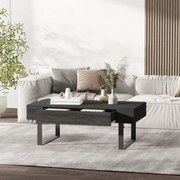 HOMCOM stolik kawowy z szufladą w ciemnoszarym kolorze stabilna i prosta konstrukcja idealna do salonu | Aosom PL