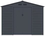 Schowek ogrodowy z metalu/ocynkowanej stali - Antracytowy - 8,94 m² - ADELMO