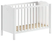 Białe łóżeczko z litego drewna sosnowego 60x120 cm Amori – Vipack