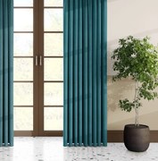 Zasłona zaciemniająca OTTO turkusowa gładka - wys. 300 cm