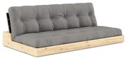 Szara rozkładana sofa 196 cm Base – Karup Design