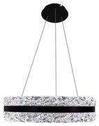 Lampa LED 80W 230V 3000-6500K czarna z pilotem, ściemnialna na linkę