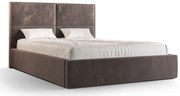 Brązowe tapicerowane welurem łóżko 4 rozmiary G8-S78