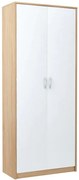 Regał z drzwiczkami na dokumenty dąb sonoma + biały S9-A36
