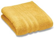 Żółty bawełniany ręcznik kąpielowy frotte 70x120 cm Zero Twist – Catherine Lansfield